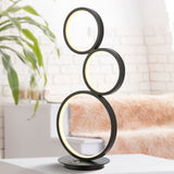 Sajan LED 17.25" 3-Light Bohemian Coastal Iron Integrated LED Table Lamp