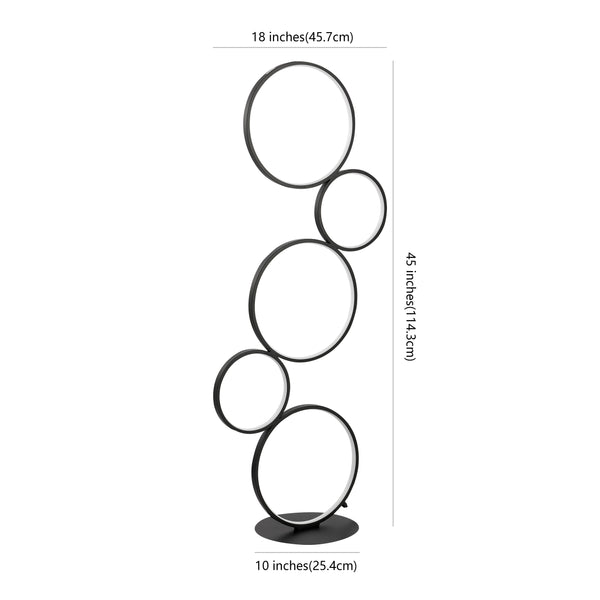 Dimension Image Black / 5 Light