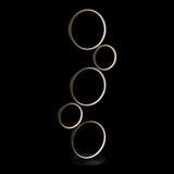 Evan Stacked Circles 45" Contemporary Modern Iron/Aluminum Integrated LED Floor Lamp
