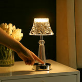 Magdala 11.5" Bohemian Classic Acrylic Rechargeable Integrated LED Table Lamp
