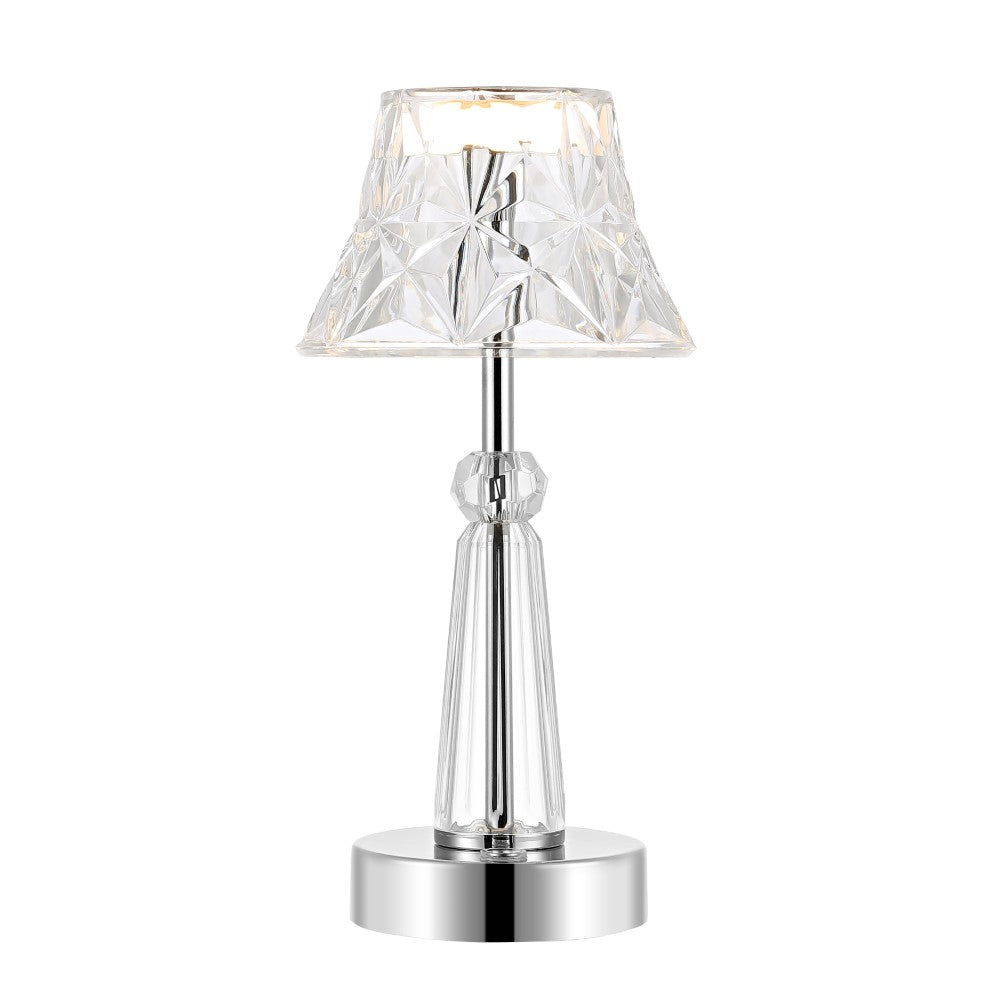 Magdala 11.5" Bohemian Classic Acrylic Rechargeable Integrated LED Table Lamp