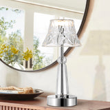 Magdala 11.5" Bohemian Classic Acrylic Rechargeable Integrated LED Table Lamp