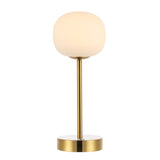 Keira 12.25" Modern Minimalist Iron Rechargeable Integrated LED Table Lamp