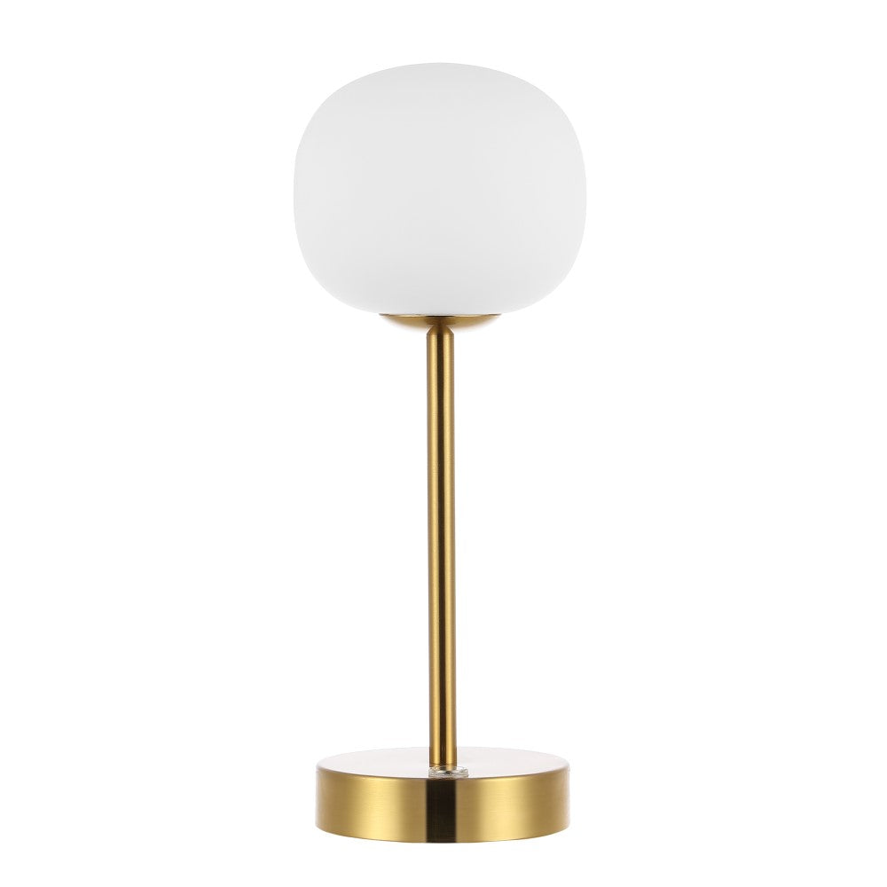 Keira 12.25" Modern Minimalist Iron Rechargeable Integrated LED Table Lamp