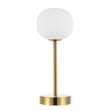 Keira 12.25" Modern Minimalist Iron Rechargeable Integrated LED Table Lamp