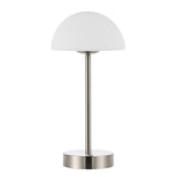 Nordlux 12.5" Modern Minimalist Iron Rechargeable Integrated LED Table Lamp