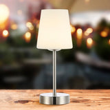 Mainstays 12.75" Modern Minimalist Iron Rechargeable Integrated LED Table Lamp