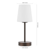 Mainstays 12.75" Modern Minimalist Iron Rechargeable Integrated LED Table Lamp