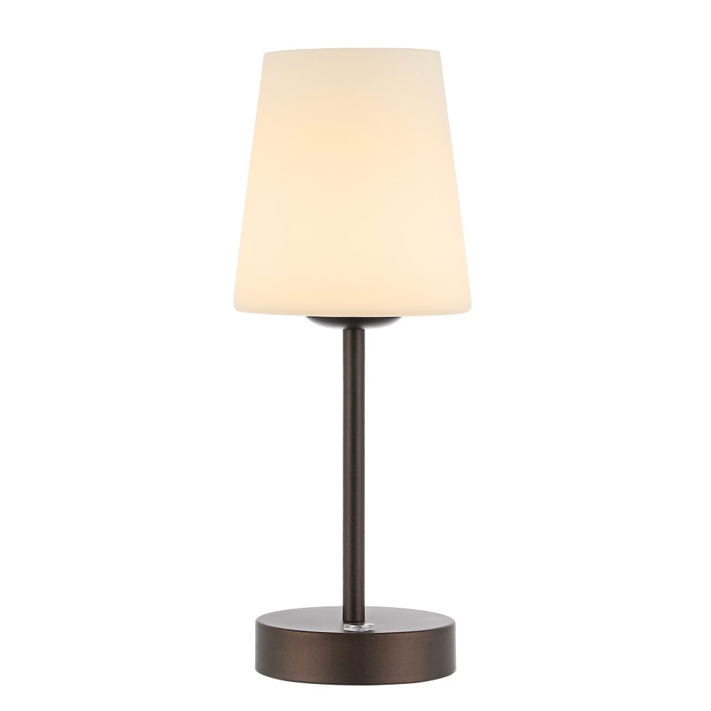 Mainstays 12.75" Modern Minimalist Iron Rechargeable Integrated LED Table Lamp