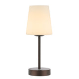 Mainstays 12.75" Modern Minimalist Iron Rechargeable Integrated LED Table Lamp