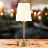 Mainstays 12.75" Modern Minimalist Iron Rechargeable Integrated LED Table Lamp