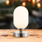 Duncan 8" Bohemian Farmhouse Iron Rechargeable Integrated LED Table Lamp