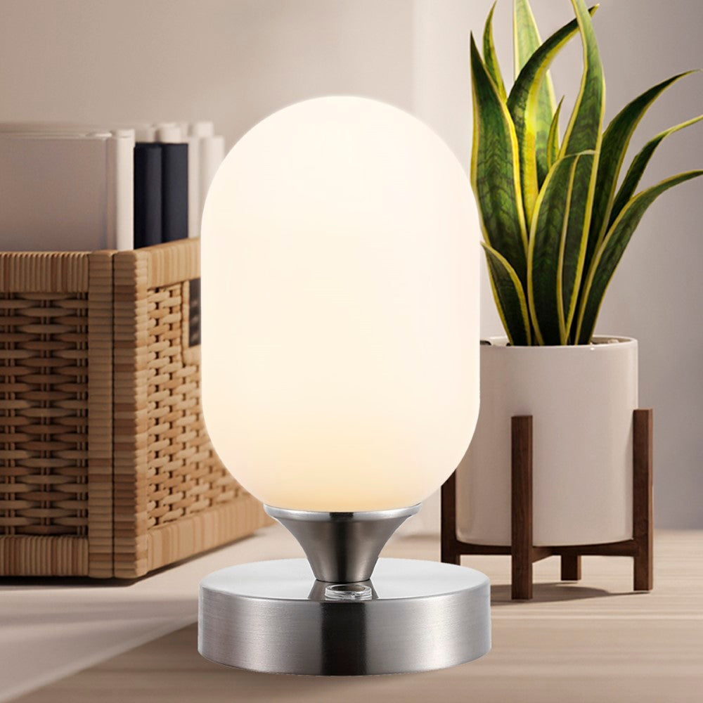 Duncan 8" Bohemian Farmhouse Iron Rechargeable Integrated LED Table Lamp