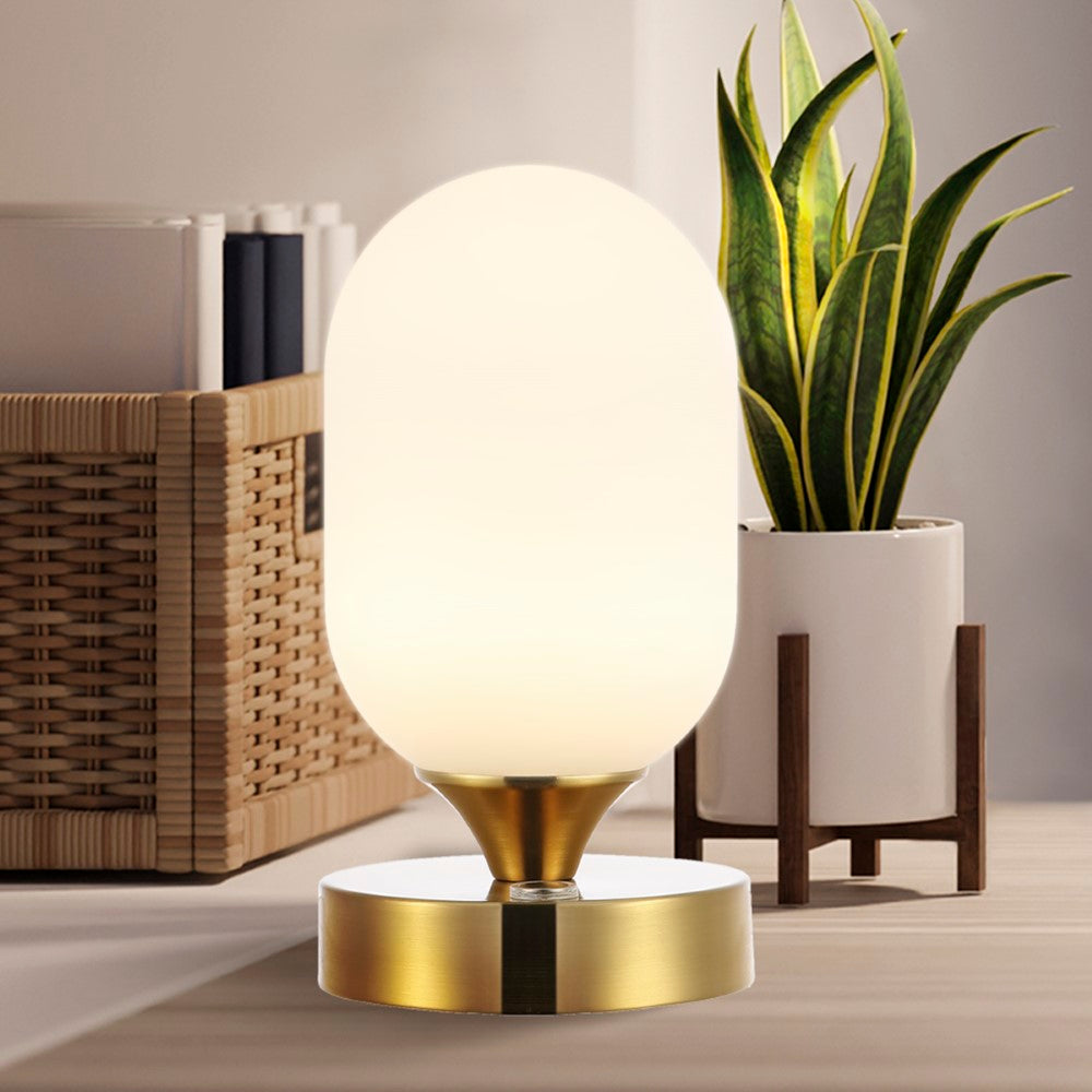 Duncan 8" Bohemian Farmhouse Iron Rechargeable Integrated LED Table Lamp