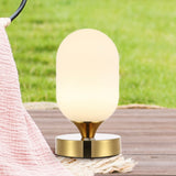 Duncan 8" Bohemian Farmhouse Iron Rechargeable Integrated LED Table Lamp