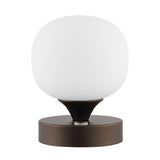 Davies 6.13" Bohemian Farmhouse Iron Rechargeable Integrated LED Table Lamp