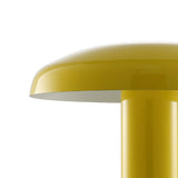 The Kasr Contemporary Bohemian Rechargeable/Cordless Iron Integrated LED Mushroom Table Lamp