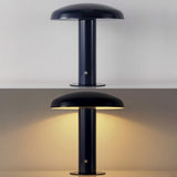 The Kasr Contemporary Bohemian Rechargeable/Cordless Iron Integrated LED Mushroom Table Lamp