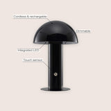 Frasier Contemporary Bohemian Rechargeable/Cordless Iron Integrated LED Mushroom Table Lamp
