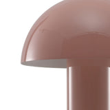 Frasier Contemporary Bohemian Rechargeable/Cordless Iron Integrated LED Mushroom Table Lamp