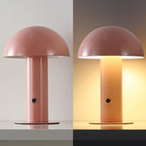 Frasier Contemporary Bohemian Rechargeable/Cordless Iron Integrated LED Mushroom Table Lamp