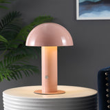Frasier Contemporary Bohemian Rechargeable/Cordless Iron Integrated LED Mushroom Table Lamp