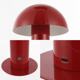 Frasier Contemporary Bohemian Rechargeable/Cordless Iron Integrated LED Mushroom Table Lamp