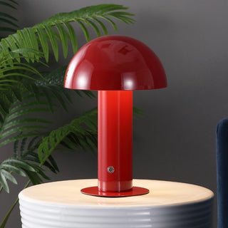 Frasier Contemporary Bohemian Rechargeable/Cordless Iron Integrated LED Mushroom Table Lamp