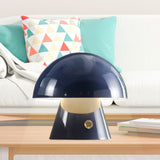 Porcini Contemporary Bohemian Rechargeable/Cordless Iron Integrated LED Mushroom Table Lamp