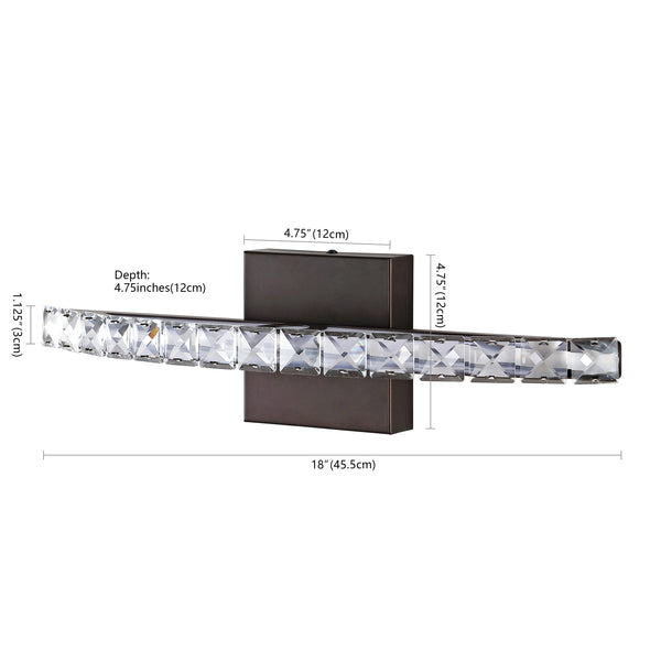 Dimension Image Oil Rubbed Bronze/Clear / 1 Light