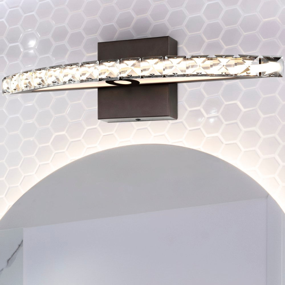 Kichler 18" Bohemian Industrial Iron/Acrylic Integrated LED Vanity Light