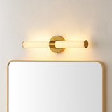 Chrome Industrial Mid-Century Iron Integrated LED Vanity Light