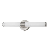Chrome Industrial Mid-Century Iron Integrated LED Vanity Light