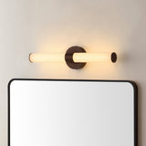Chrome Industrial Mid-Century Iron Integrated LED Vanity Light