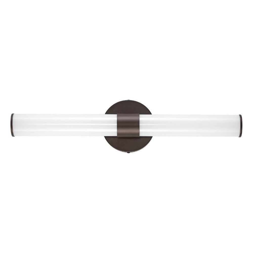 Chrome Industrial Mid-Century Iron Integrated LED Vanity Light