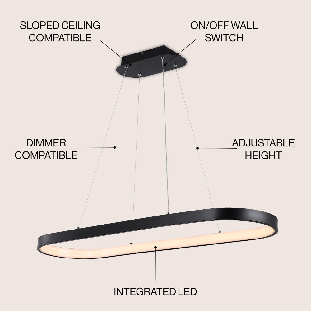 Mary Modern Contemporary Iron Integrated LED Pendant