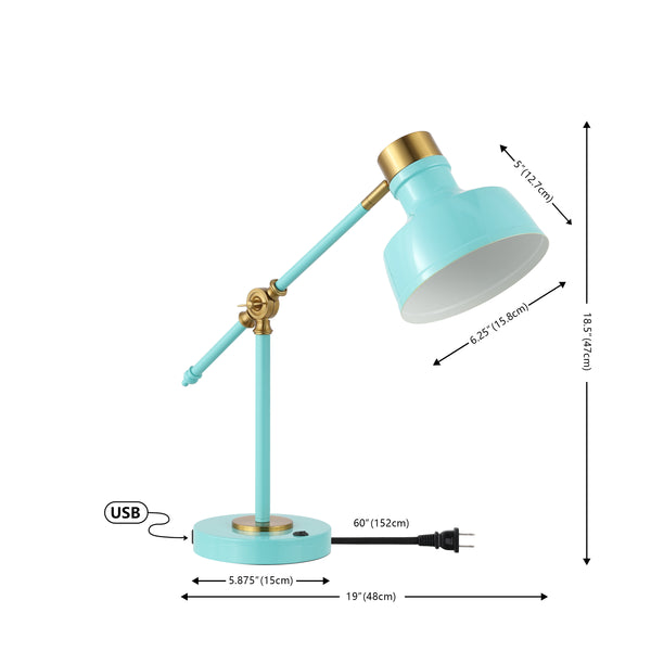 Dimension Image Cyan/Brass Gold / 18.5