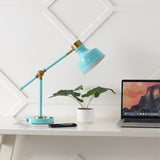 Charles 18.5" Classic Farmhouse Adjustable Cantilever LED Task Lamp with USB Charging Port
