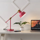 Charles 18.5" Classic Farmhouse Adjustable Cantilever LED Task Lamp with USB Charging Port