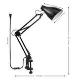 Standard 28.5" Classic Industrial Adjustable Articulated Clamp-On LED Task Lamp