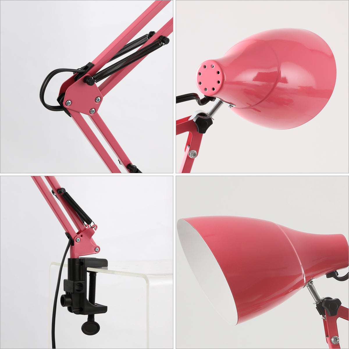 Standard 28.5" Classic Industrial Adjustable Articulated Clamp-On LED Task Lamp