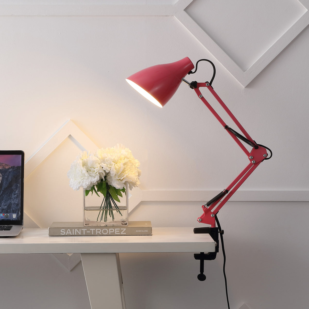 Standard 28.5" Classic Industrial Adjustable Articulated Clamp-On LED Task Lamp