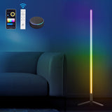 Bobbin 60.5" Modern Contemporary Aluminum/Iron Integrated LED Post Floor Lamp