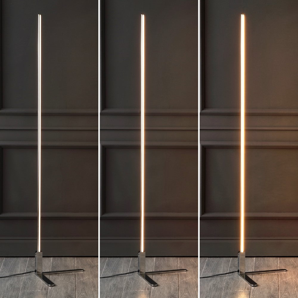 Bobbin 60.5" Modern Contemporary Aluminum/Iron Integrated LED Post Floor Lamp