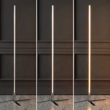 Bobbin 60.5" Modern Contemporary Aluminum/Iron Integrated LED Post Floor Lamp
