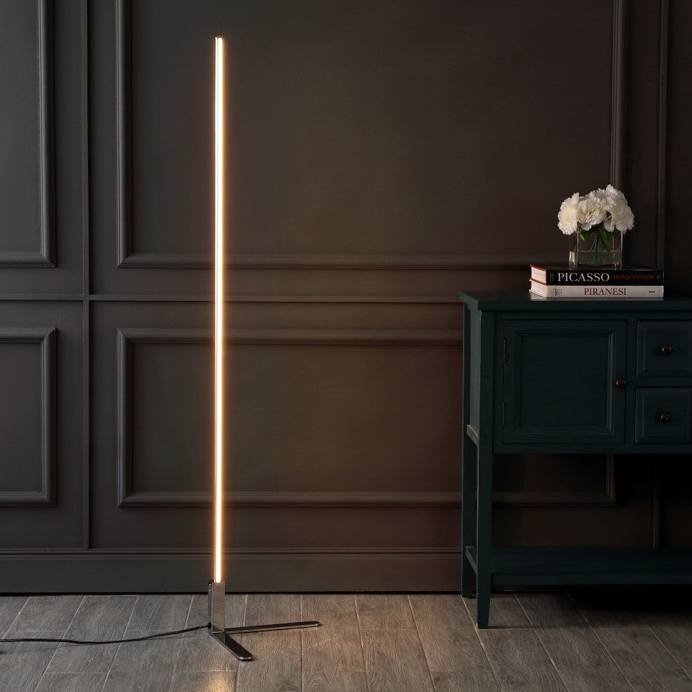Bobbin 60.5" Modern Contemporary Aluminum/Iron Integrated LED Post Floor Lamp