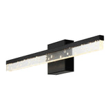 Gesto 22" Modern Contemporary 360-Degree Rotatable Iron/Seeded Acrylic Integrated LED Vanity Light