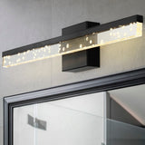 Gesto 22" Modern Contemporary 360-Degree Rotatable Iron/Seeded Acrylic Integrated LED Vanity Light