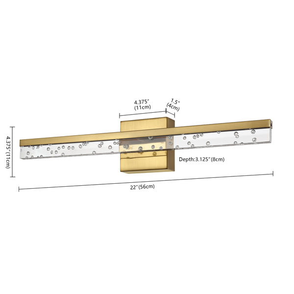 Dimension Image Brass Gold/Clear / 22