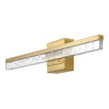 Gesto 22" Modern Contemporary 360-Degree Rotatable Iron/Seeded Acrylic Integrated LED Vanity Light